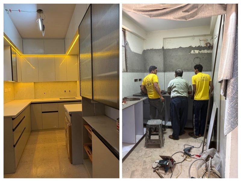 🏡 Dream Kitchen Transformation ✨ | Before & After 😍 | A TO Z INTERIOR DESIGNER