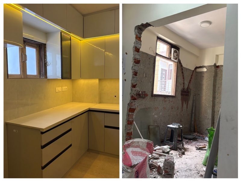 🏡 Dream Kitchen Transformation ✨ | Before & After 😍 | A TO Z INTERIOR DESIGNER